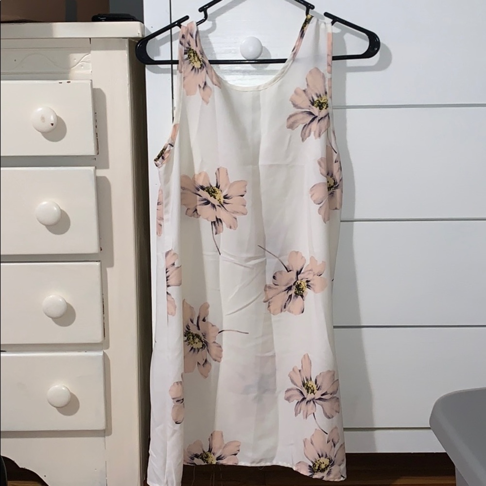Floral white dress